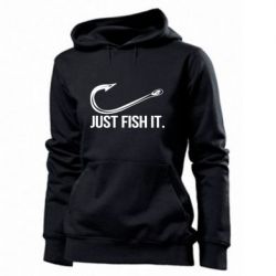 Женское худи Just Fish It - PrintSalon