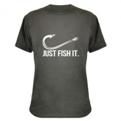 Камуфляжная футболка Just Fish It - PrintSalon