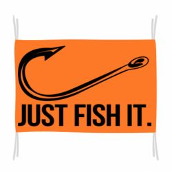 Флаг Just Fish It - PrintSalon