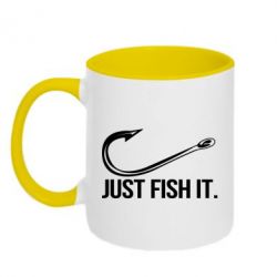 Чашка двокольорова Just Fish It
