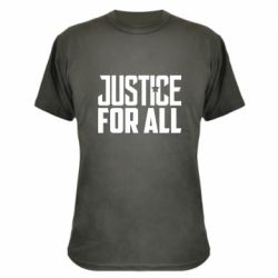 Камуфляжная футболка Justice for all - PrintSalon