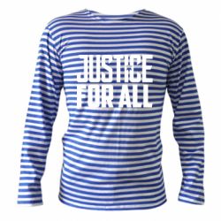 Тельняшка с длинным рукавом Justice for all - PrintSalon