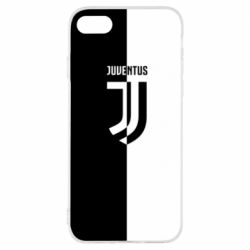 Чехол для iPhone 7 Juventus black and white logo - PrintSalon
