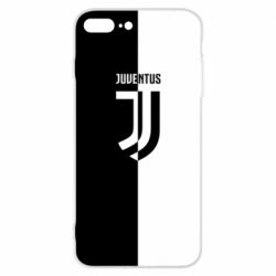 Чехол для iPhone 7 Plus Juventus black and white logo - PrintSalon