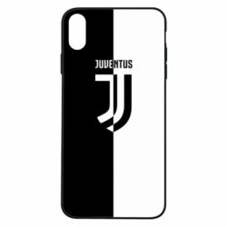 Чехол для iPhone Xs Max Juventus black and white logo - PrintSalon