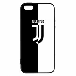 Чехол для iPhone5/5S/SE Juventus black and white logo - PrintSalon
