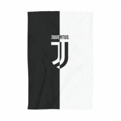 Полотенце с принтом Juventus black and white logo - PrintSalon