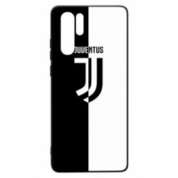 Чехол для Huawei P30 Pro Juventus black and white logo - PrintSalon