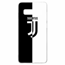 Чехол для Samsung S10+ Juventus black and white logo - PrintSalon