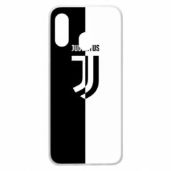 Чехол для Samsung A40 Juventus black and white logo - PrintSalon