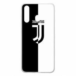 Чехол для Samsung A60 Juventus black and white logo - PrintSalon