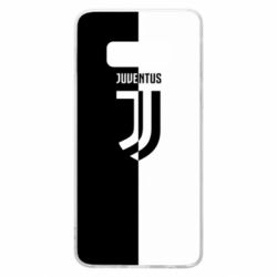Чехол для Samsung S10e Juventus black and white logo - PrintSalon