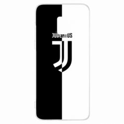 Чехол для Samsung A8+ 2018 Juventus black and white logo - PrintSalon