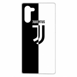 Чехол для Samsung Note 10 Juventus black and white logo - PrintSalon