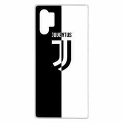 Чехол для Samsung Note 10 Plus Juventus black and white logo - PrintSalon