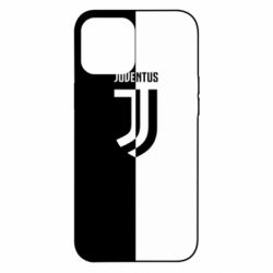 Чехол для iPhone 12 Pro Max Juventus black and white logo - PrintSalon
