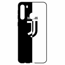 Чехол для Samsung A21 Juventus black and white logo