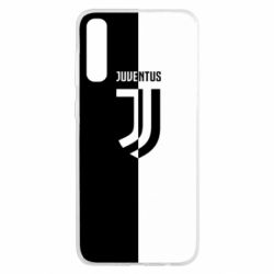 Чехол для Samsung A50 Juventus black and white logo - PrintSalon