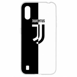 Чехол для Samsung A01/M01 Juventus black and white logo