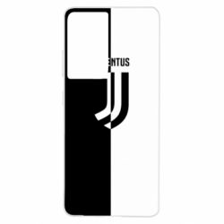 Чехол для Samsung S21 Ultra Juventus black and white logo - PrintSalon