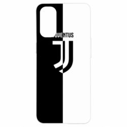 Чехол для Oppo Reno 4 Juventus black and white logo - PrintSalon