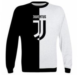 3D свитшот Juventus black and white logo - PrintSalon