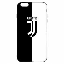 Чехол для iPhone 6 Plus/6S Plus Juventus black and white logo - PrintSalon