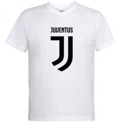Чоловіча футболка з V-подібним вирізом Juventus Logo - PrintSalon