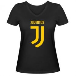Жіноча футболка з V-подібним вирізом Juventus Logo - PrintSalon