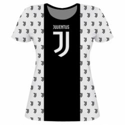 Женская футболка 3D Juventus pattern - PrintSalon