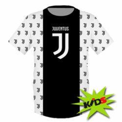 Детская 3D футболка Juventus pattern - PrintSalon