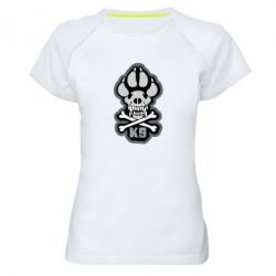 Женская футболка для спорта K-9 - PrintSalon