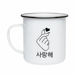 Кружка эмалированная K-pop - PrintSalon