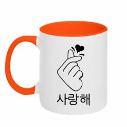 Чашка двухцветная 320ml K-pop - PrintSalon
