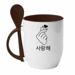 Чашка с ложкой K-pop - PrintSalon