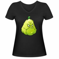 Жіноча футболка з V-подібним вирізом Кабачок - PrintSalon