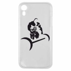 Чехол для iPhone XR Качек и штанга - PrintSalon