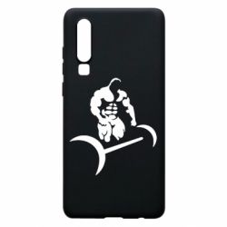 Чехол для Huawei P30 Качек и штанга - PrintSalon