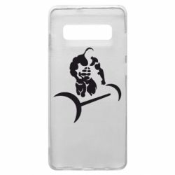 Чехол для Samsung S10+ Качек и штанга - PrintSalon