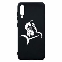 Чехол для Samsung A70 Качек и штанга - PrintSalon