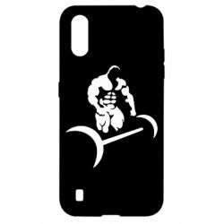 Чехол для Samsung A01/M01 Качек и штанга - PrintSalon