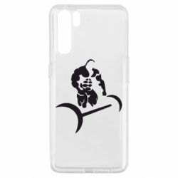 Чехол для Oppo A91/Reno3 Качек и штанга - PrintSalon