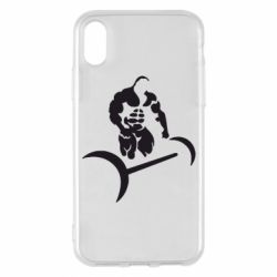 Чехол для iPhone X/Xs Качек и штанга - PrintSalon