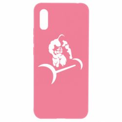 Чехол для Xiaomi Redmi 9a Качек и штанга - PrintSalon