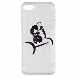Чехол для iPhone5/5S/SE Качек и штанга - PrintSalon