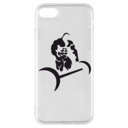 Чехол для iPhone SE 2022 Качек и штанга - PrintSalon