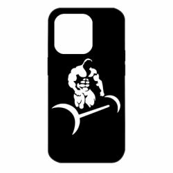 Чехол для iPhone 14 Pro Качек и штанга - PrintSalon