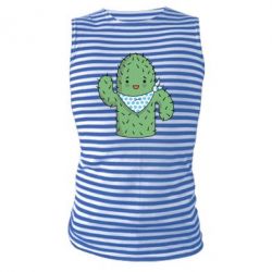 Майка-тельняшка Кактус - PrintSalon