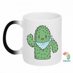 Чашка-хамелеон Кактус - PrintSalon
