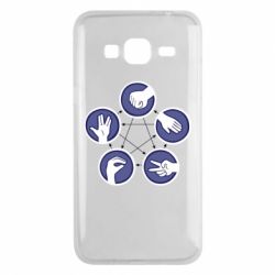 Чохол для Samsung J3 2016 Камінь, ножиці, папір, ящірка, спок - PrintSalon